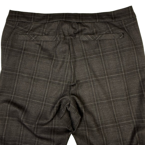 Wit & Wisdom Plaid Career Dress Pants Women's Size 16 Gray Business Casual - Picture 7 of 10